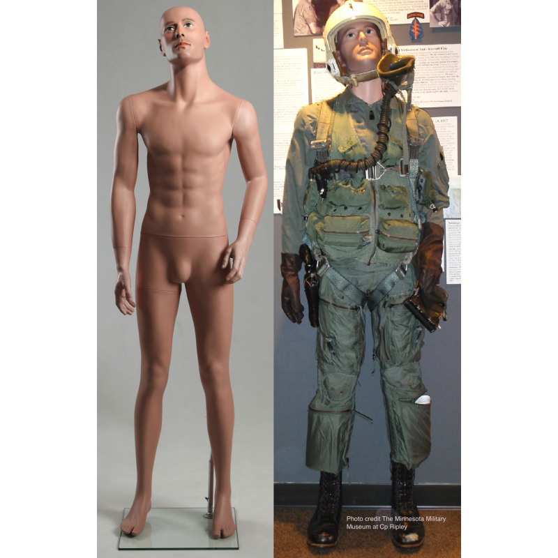 Military Male Japanese Mannequin MDJ-01 (Without Uniform)