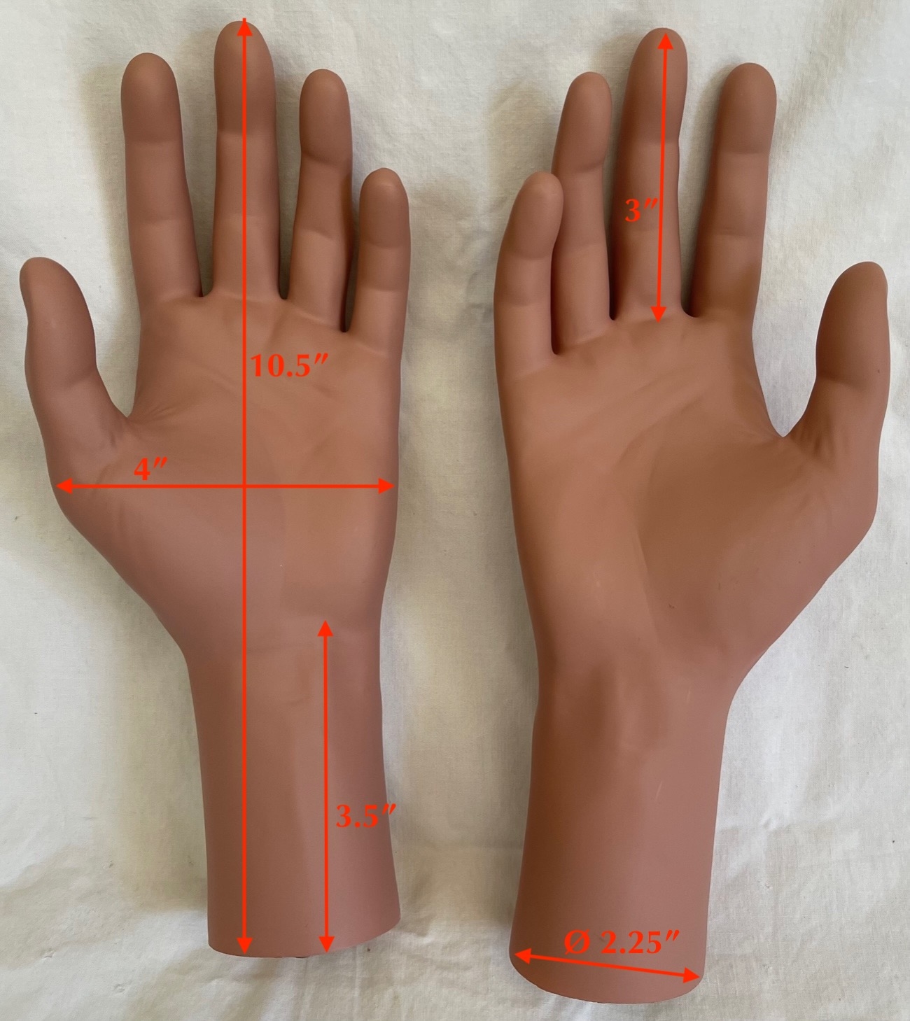 New Lifelike clone 100% silicone male Mannequin Hand arbitrarily-bent Jewelery 